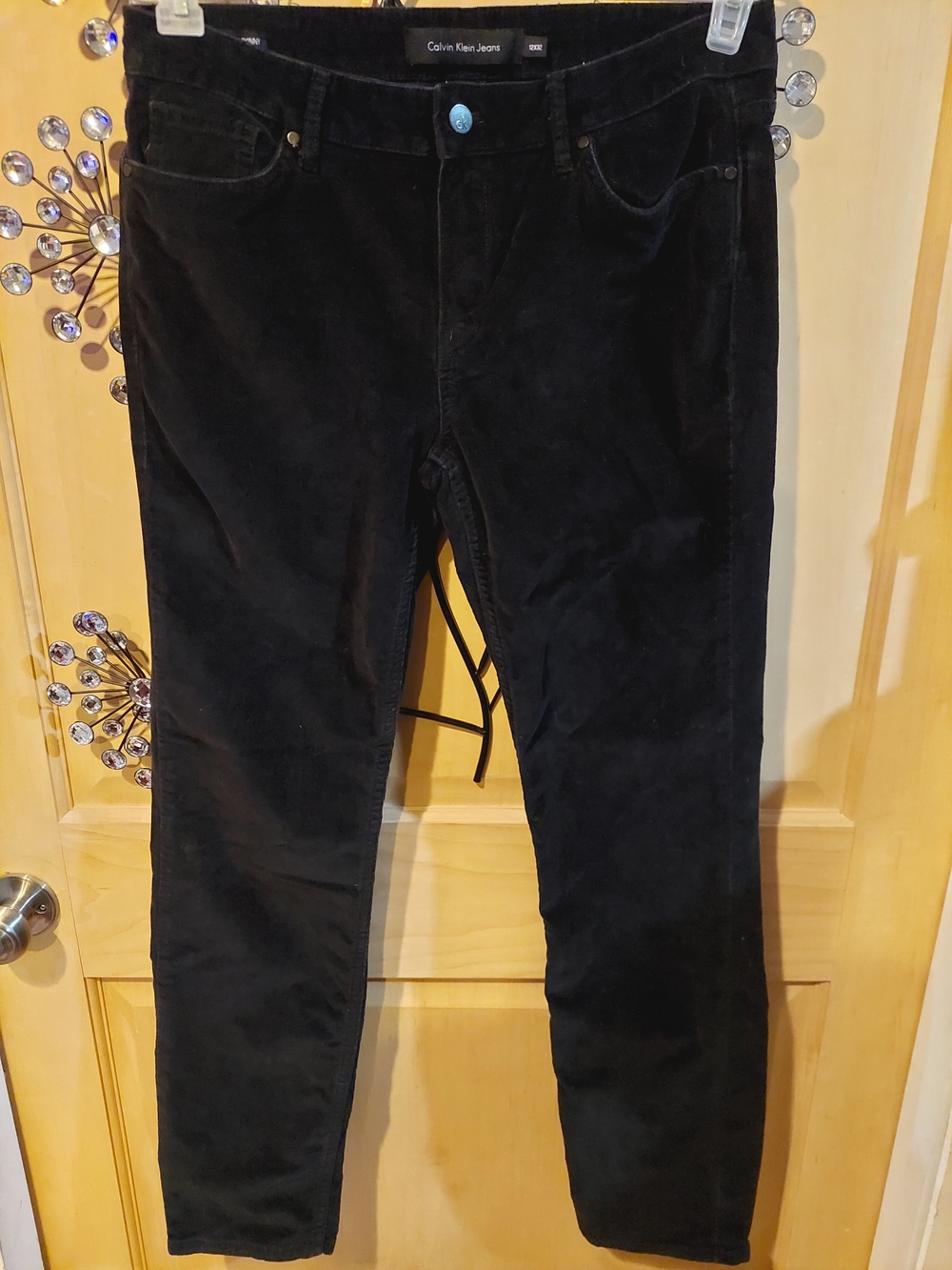 Calvin Klein Jeans Black Corduroy Slim Pants